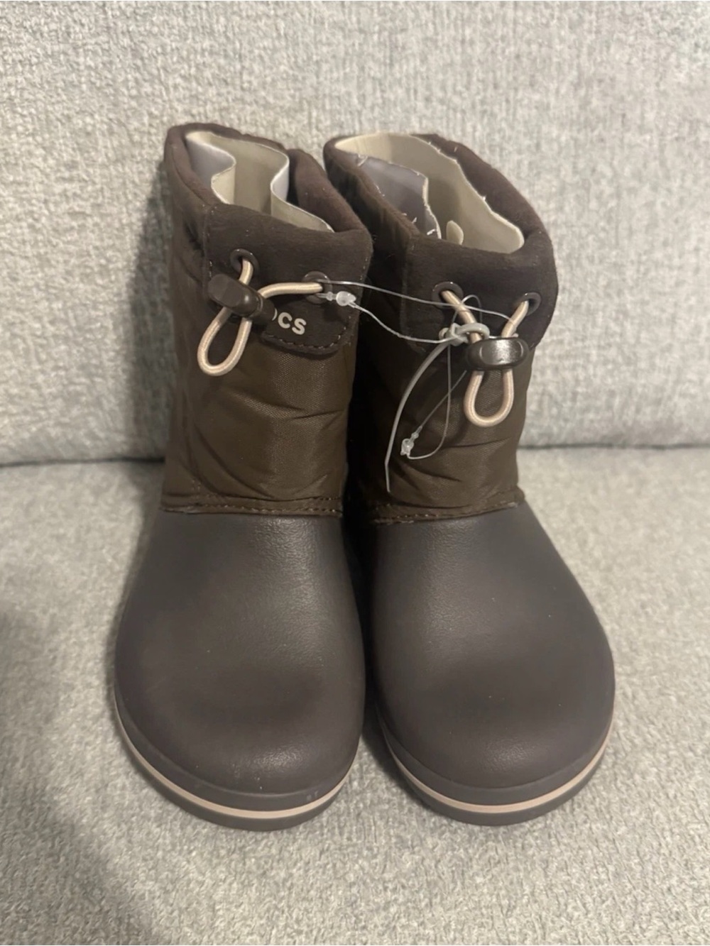 NWOT Crocs 203509 Kids Crocband LodgePoint Winter Boot in Espresso Size C10
